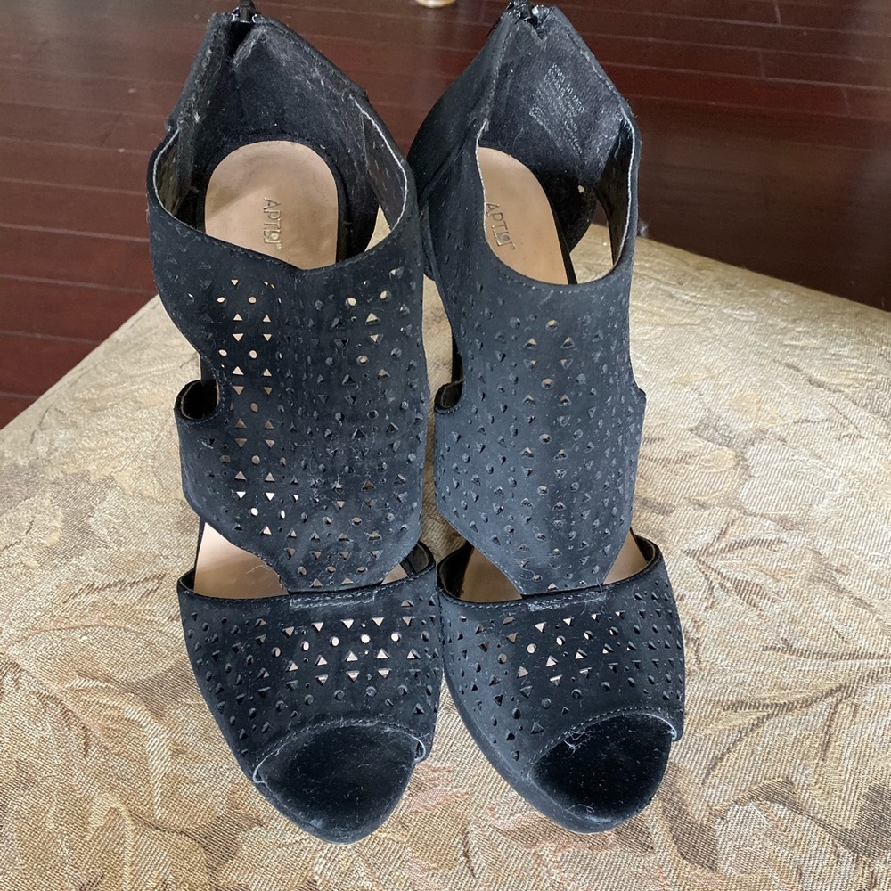 Black high heels